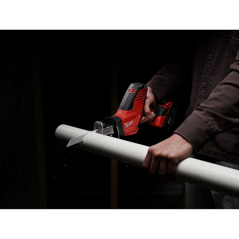 Milwaukee 2625-20 M18 18 Volt Hackzall Cordless One Handed Reciprocating Sawzall, Tool Only