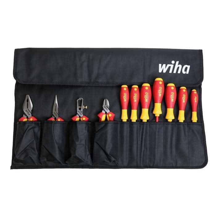 Wiha 32986 11-Piece Insulated Industrial Pliers and Screwdriver Set