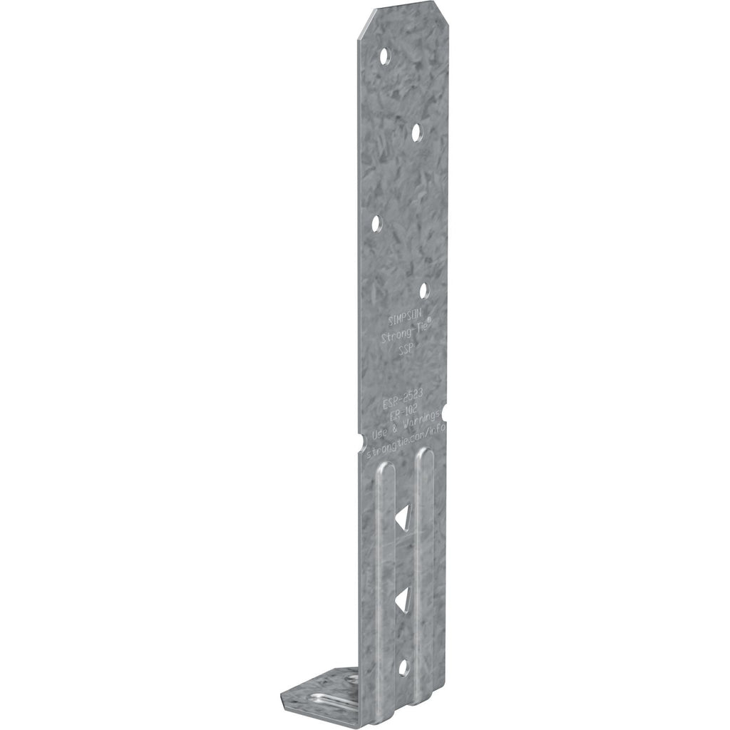 Simpson Strong-Tie SSPZ SSP 18-Gauge ZMAX Galvanized Single Stud Plate