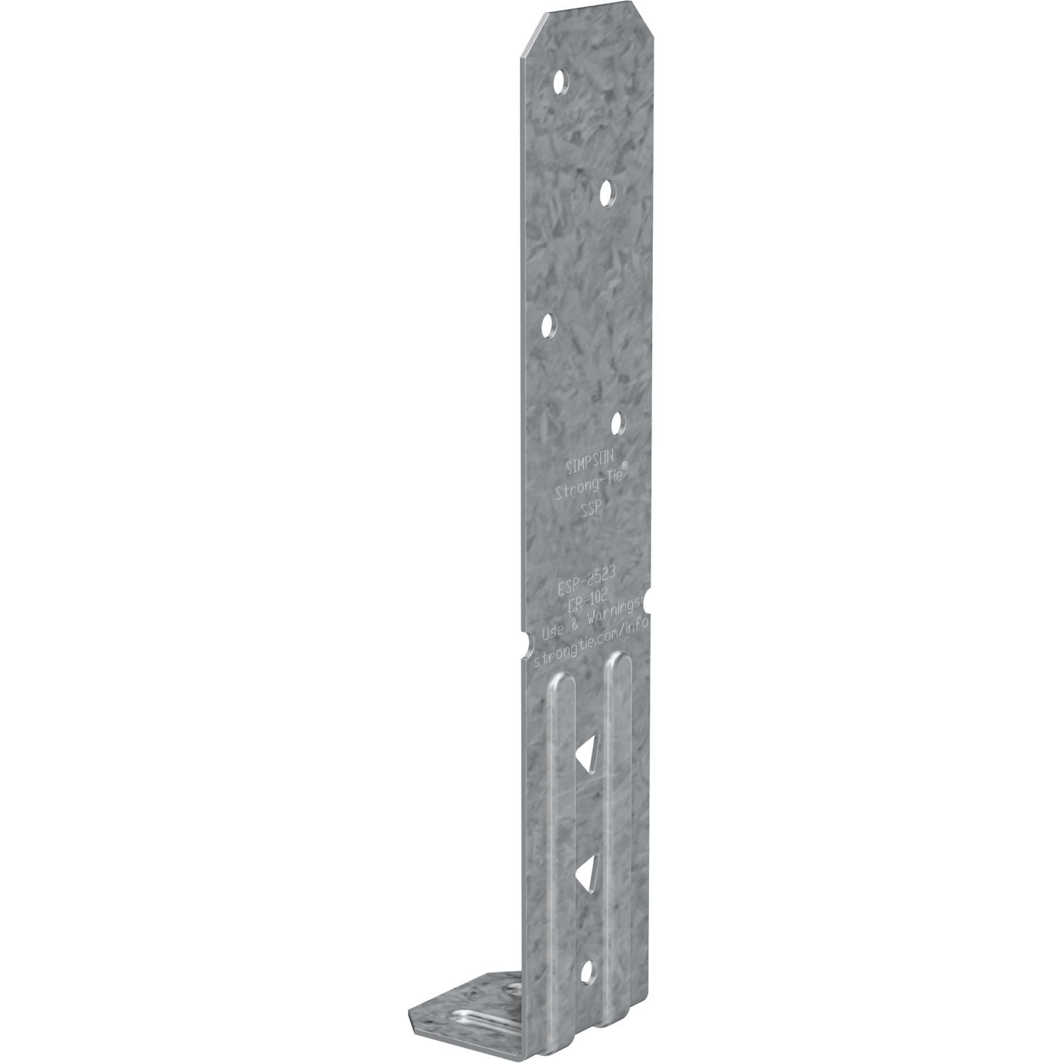 Simpson Strong-Tie SSPZ SSP 18-Gauge ZMAX Galvanized Single Stud Plate