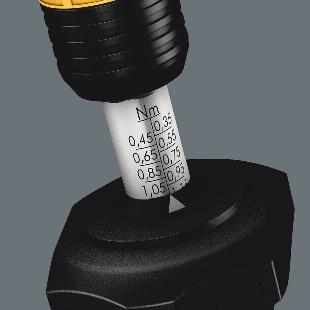 Wera Series 7400 Esd Kraftform Adjustable Torque Screwdrivers (0.1-3.0 Nm) With Rapidaptor Quick-Release Chuck, 7440 Esdx0.3-1.2 Nm