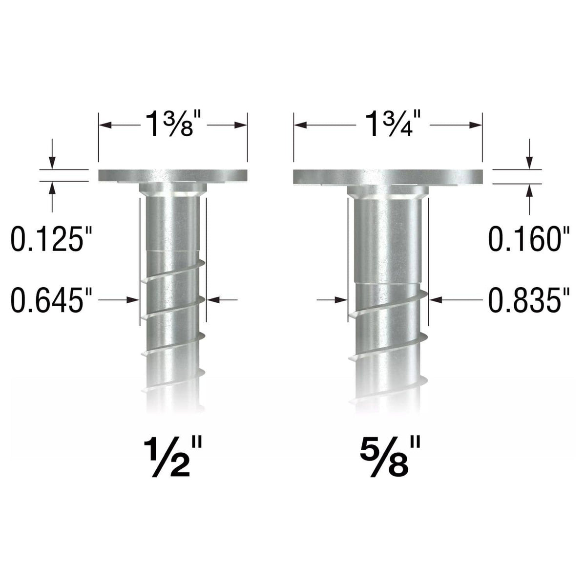 Simpson Strong-Tie THD50500WHMG Titen HD 1/2-in. x 5-in. Mech. Galv. Washer-Head Heavy-Duty Screw Anchor, 15-Pack