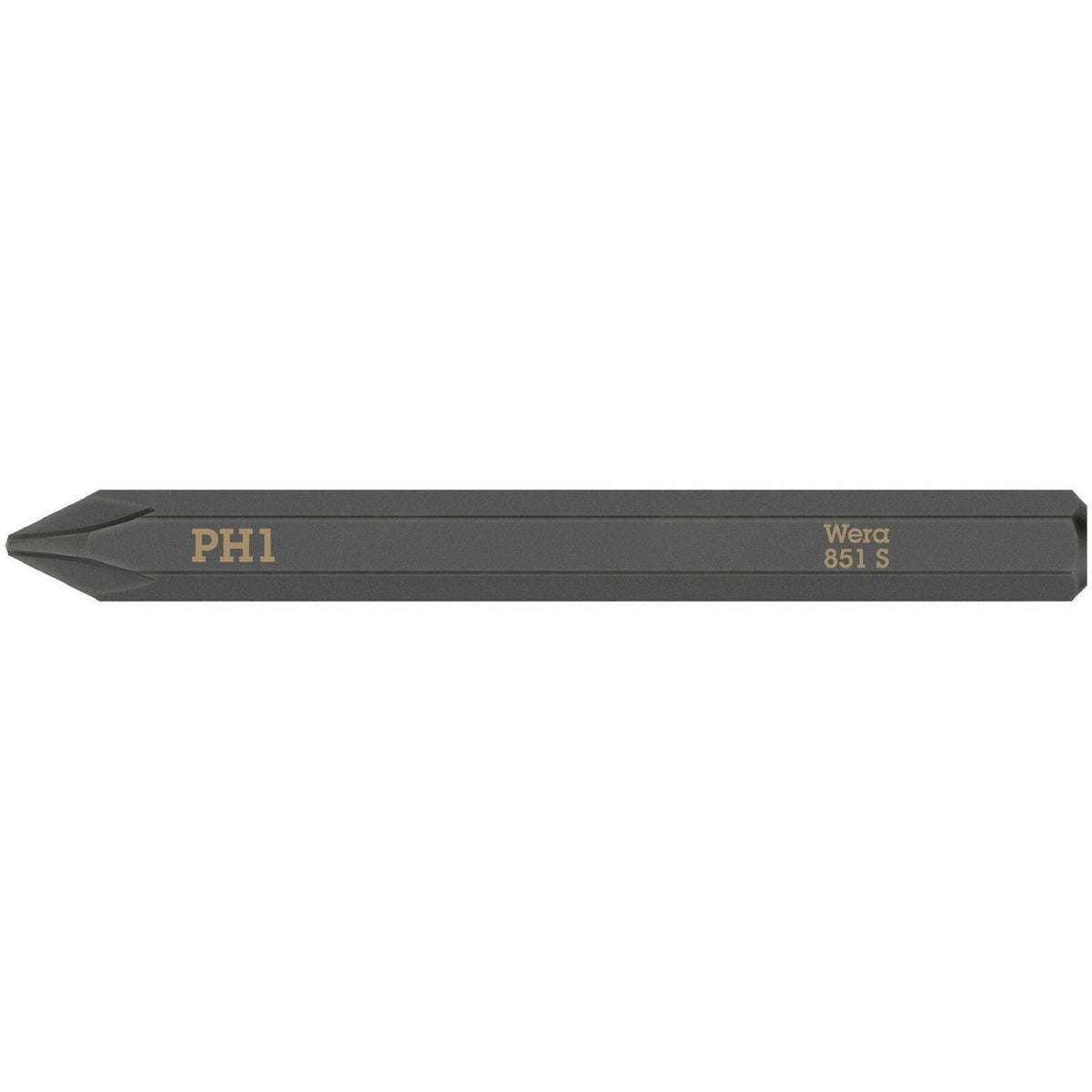 Wera 851 S Phillips Bit For Impact Screwdrivers, Ph 1x70-mm.