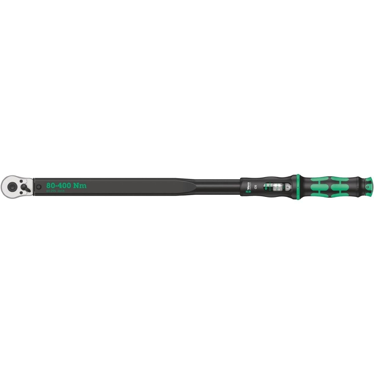 Wera Click-Torque C 5 Torque Wrench With Reversible Ratchet, 80-400 Nm, 1/2-in.x80-400 Nm