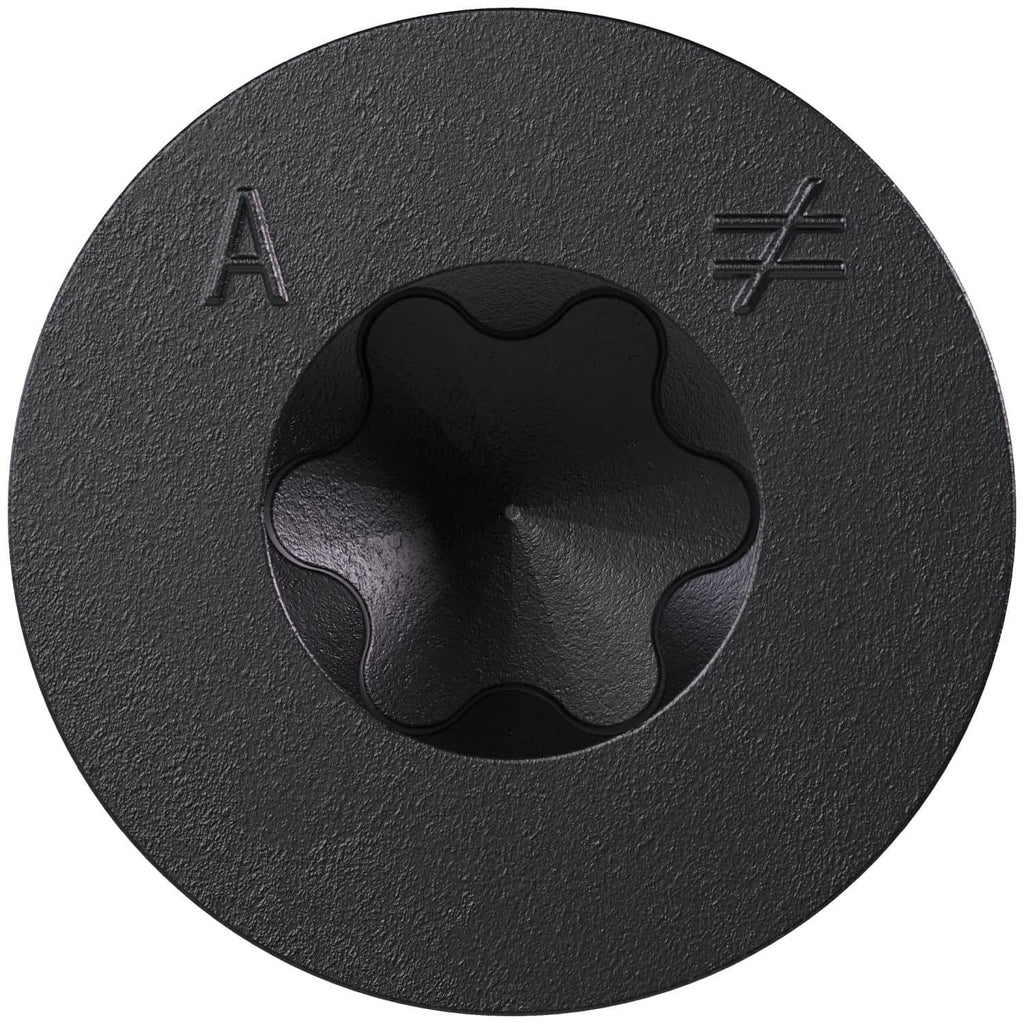 Simpson Strong-Tie TNTBL18134TF Titen Turbo, 3/16-in. x 1-3/4-in. 6-Lobe Flat-Head Concrete and Masonry Screw, Black, 100-Pack