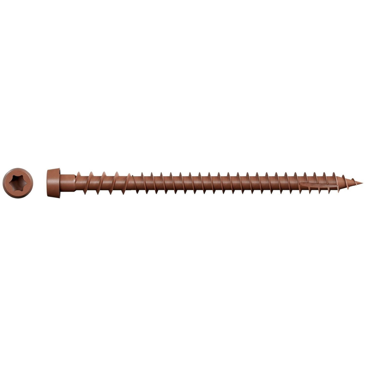 Simpson Strong-Tie DCU234SRD Deck-Drive DCU COMPOSITE Screw (Collated), #10 x 2-3/4-in. Quik Guard Red, 1000-Pack