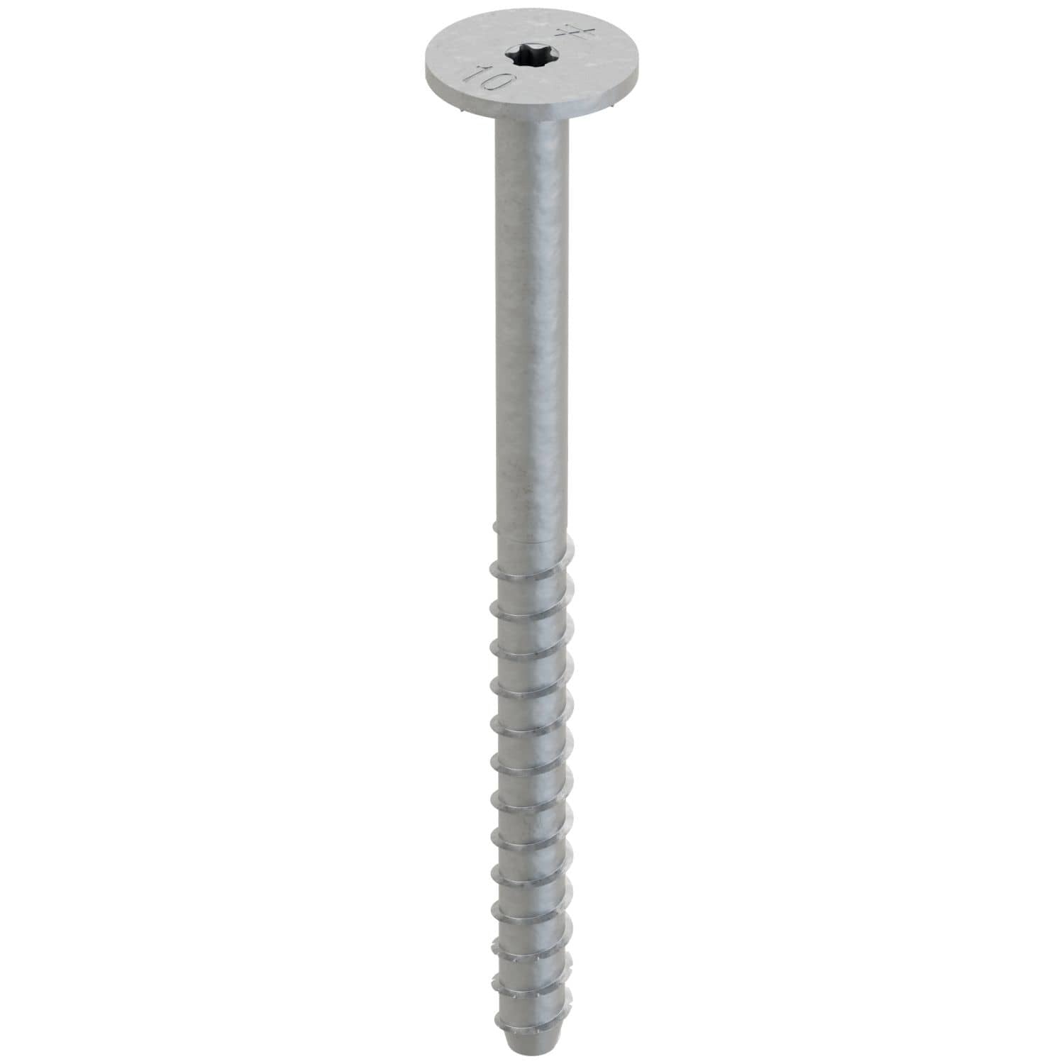 Simpson Strong-Tie THDB62100WHMG Titen HD 5/8-in. x 10-in. Mech. Galv. Washer-Head Heavy-Duty Screw Anchor, 10-Pack