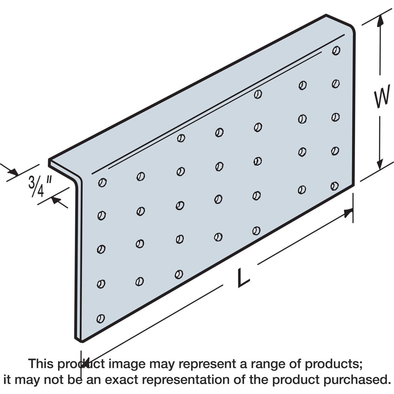 Simpson Strong-Tie TPA39 TPA 3-1/2-in. x 9-in. 20-Gauge Galvanized Tie Plate