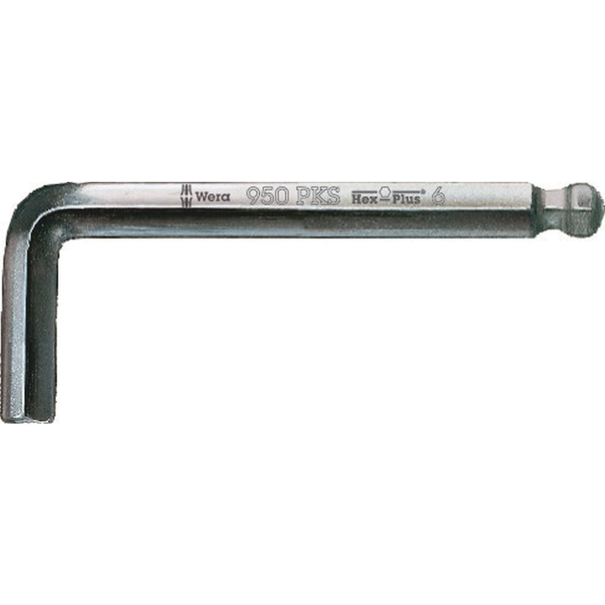 Wera 950 Pks L-Key, Metric, Chrome-Plated, 4x80-mm.
