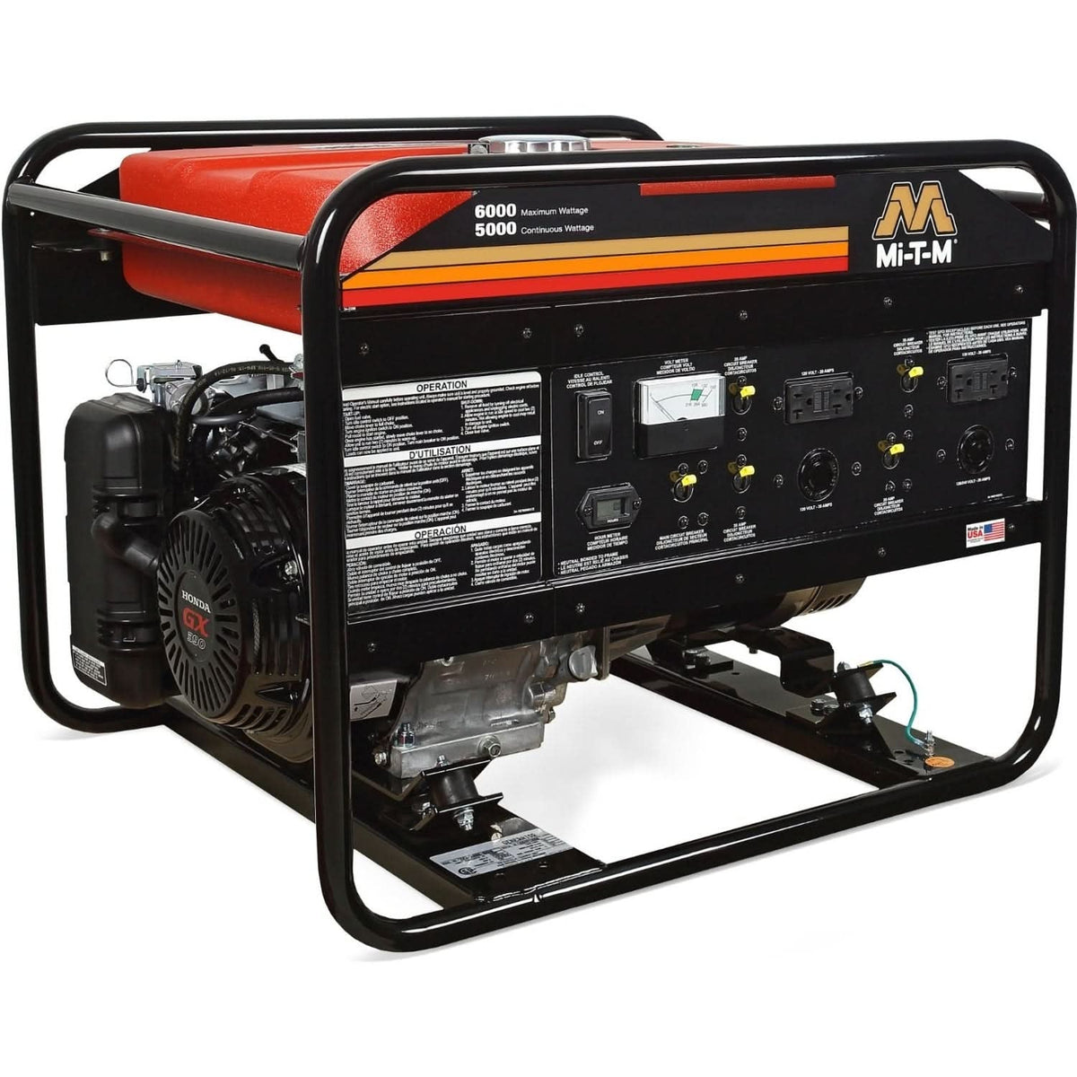 Mi-T-M GEN-6000-0MH0 6000-Watt Gasoline Portable Generator