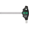 Wera 454 Hf T-Handle Hexagon Screwdriver Hex-Plus With Holding Function, Imperial, 3/8-in.x150-mm.