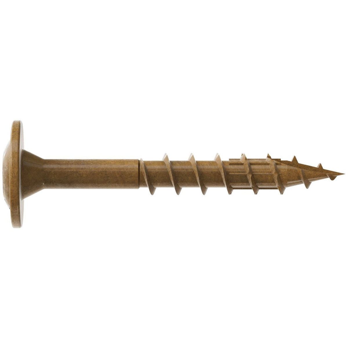 Simpson Strong-Tie CBT08114R300 Wafer-Head Construction Screw, #8 x 1-1/4-in. T20, Quik Guard, Tan, 300-Pack