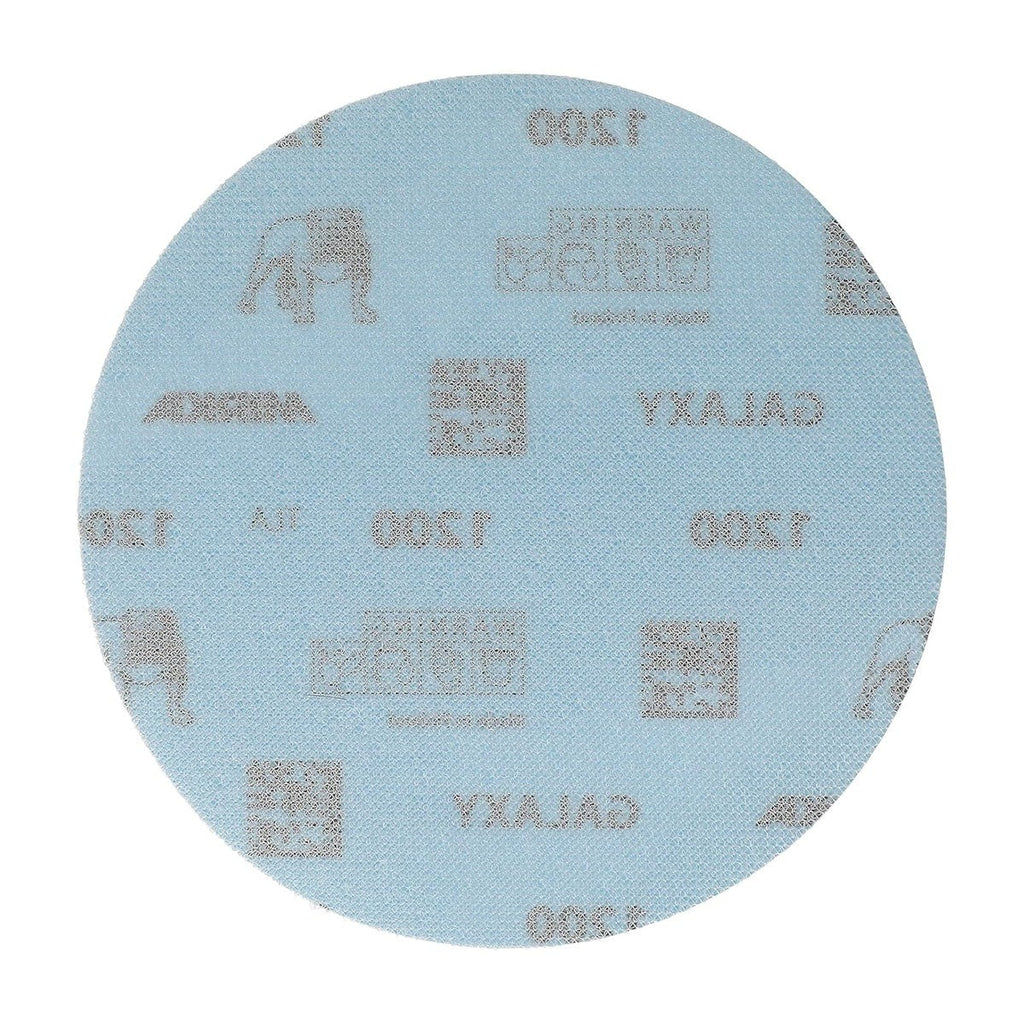 Mirka Galaxy 6-in. 1200 Grit Hook & Loop Sanding Discs 50-Pack for Power Sanders (FY-622-1200)