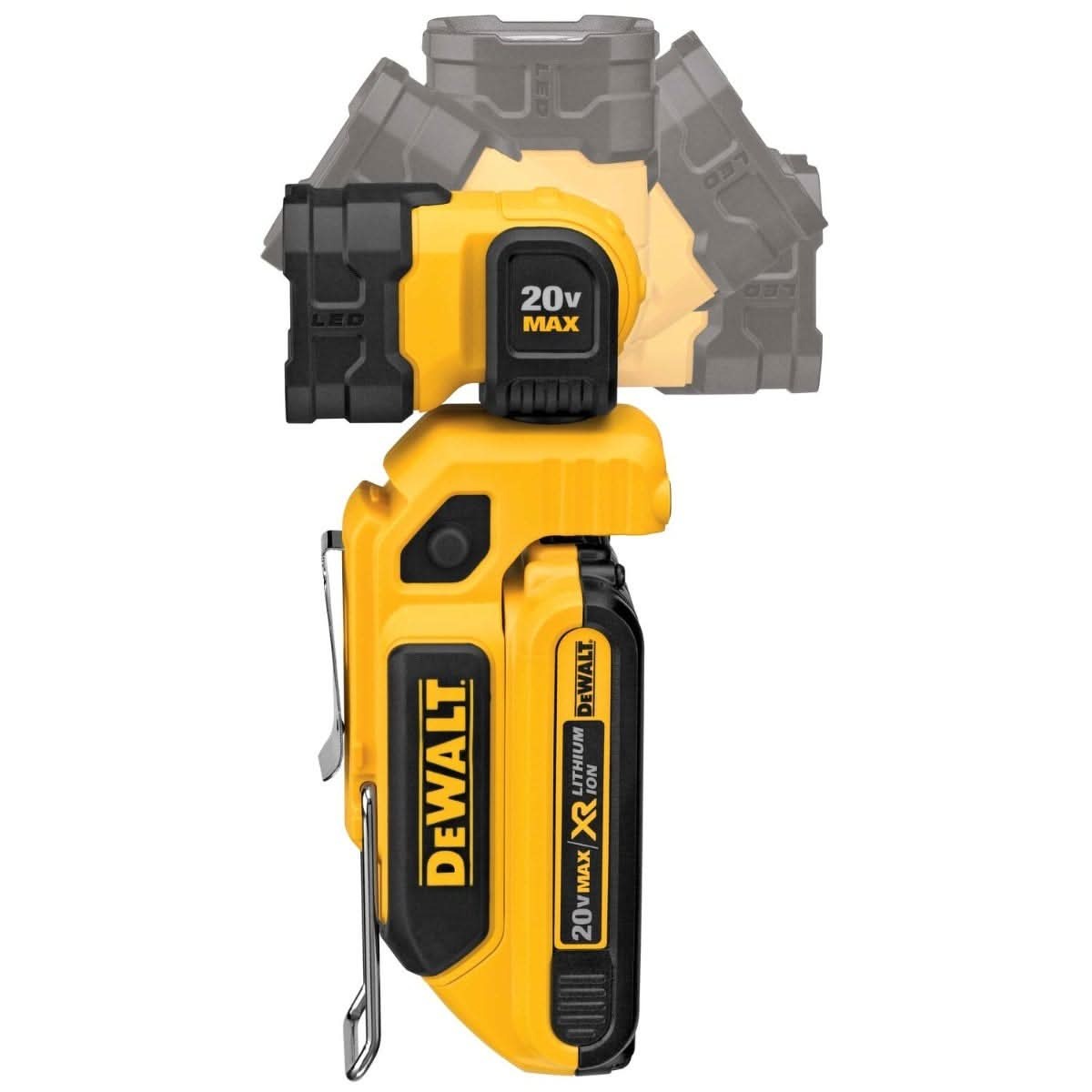 Dewalt DCL044 20V MAX 160 Lumen LED Handheld Worklight with 20V MAX 5.0Ah Battery 2-Pk