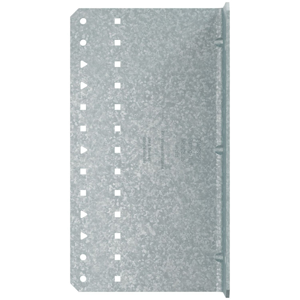 Simpson Strong-Tie 2-in. x 4-1/2-in. x 8-1/4-in. 12-Gauge Galvanized Steel-Joist Connector, 15-Pack (MSJC8.25-R15)