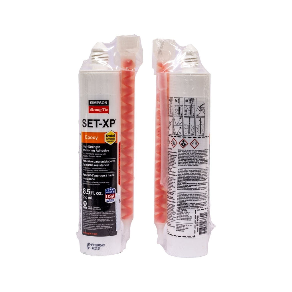 Simpson Strong-Tie SET-XP10 SET-XP 8.5-oz. High-Strength Epoxy Adhesive Cartridge w/ 1 Nozzle and Extension