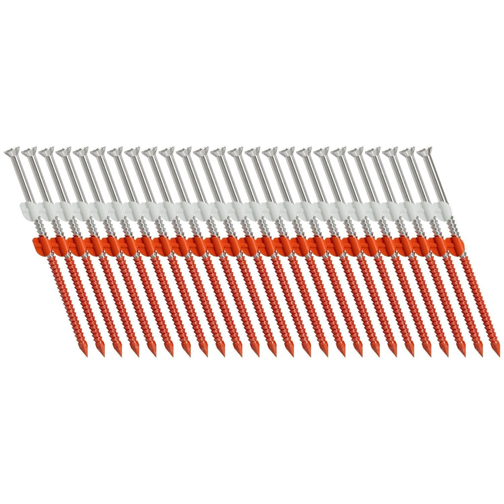 Simpson Strong-Tie S10A325KDJ 20–22° Plastic Strip, Casing Head, Ring-Shank Nail, 3-1/4-in. x 10 ga., 1000-Pack