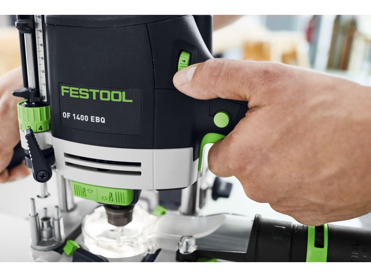Festool OF 1400 EBQ-Plus Corded Plunge Router with LED Light in Systainer (578951)