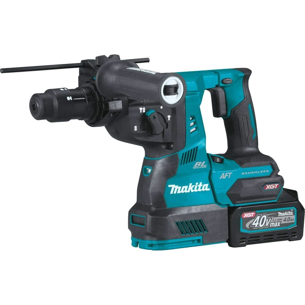 Makita GRH02M1 40V max XGT Brushless Cordless 1-1/8" SDS-PLUS AVT Rotary Hammer Kit, with Interchangeable Chuck, AWS Capable (4.0Ah)