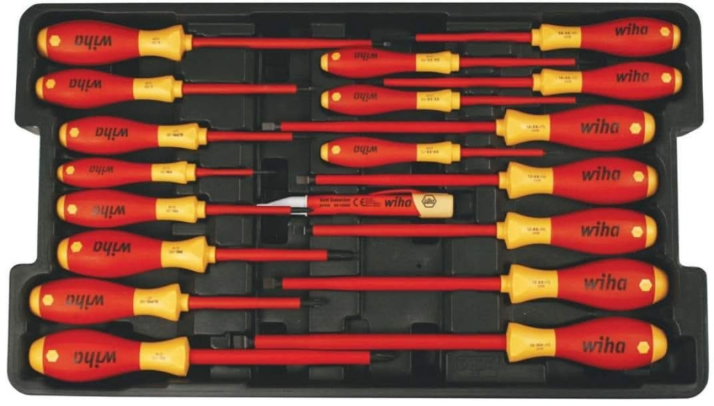 Wiha 32095 Insulated Screwdrivers in Tray 19 Piece Set