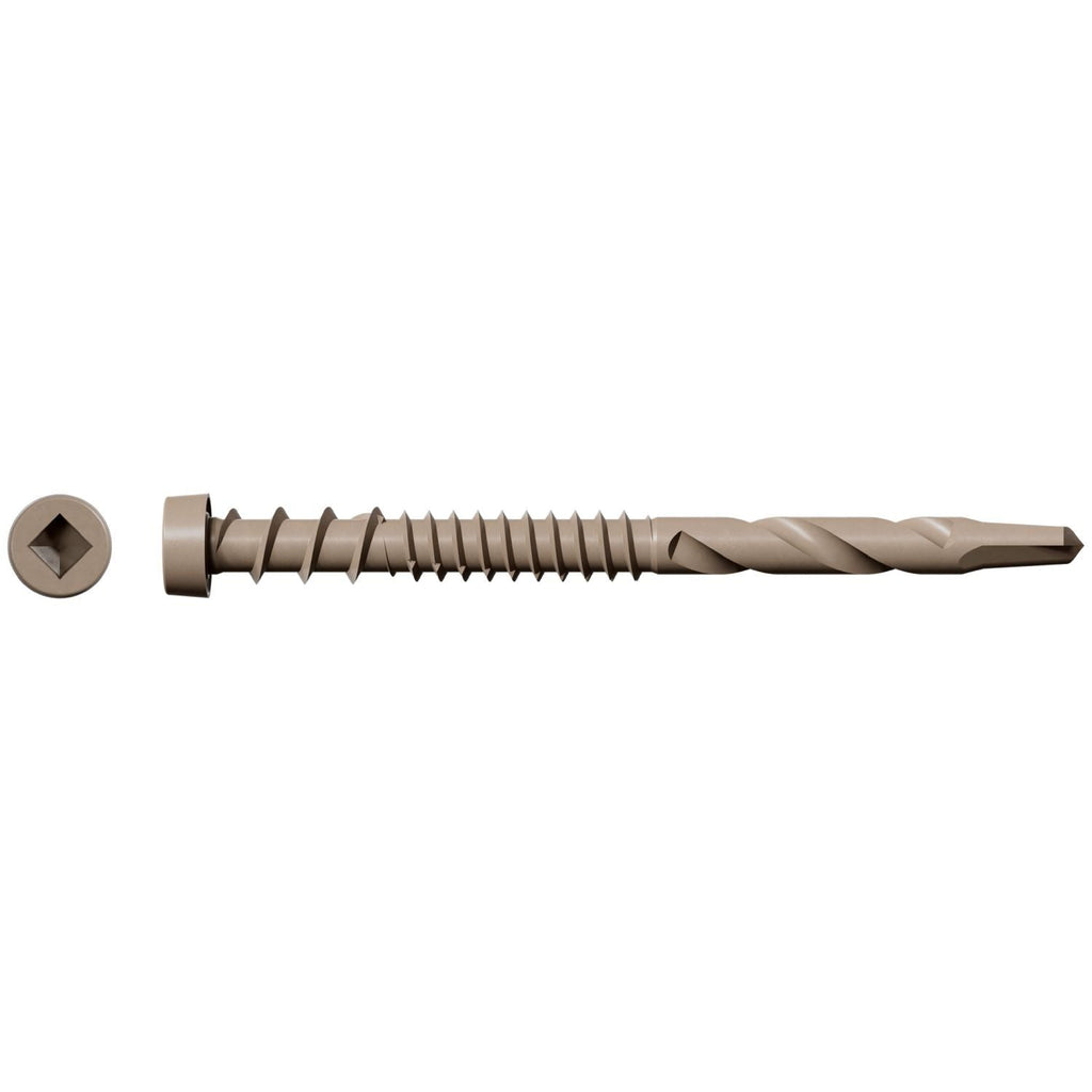 Simpson Strong-Tie DCSD238SGR01 Deck-Drive DCSD COMPOSITE-TO-STEEL Screw (Collated), #10 x 2-3/8-in. Quik Guard Gray 01, 1000-Pack