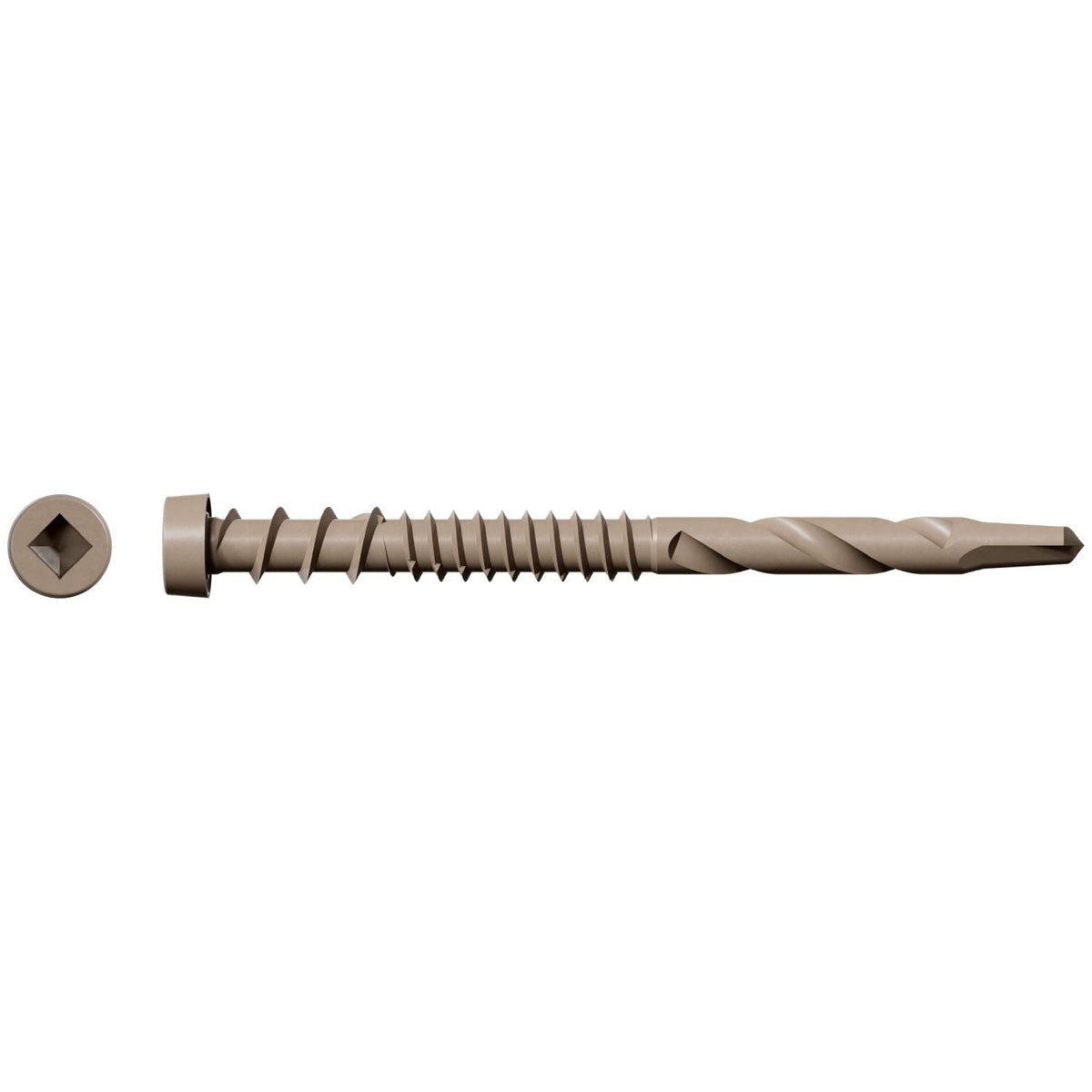 Simpson Strong-Tie DCSD238SGR01 Deck-Drive DCSD COMPOSITE-TO-STEEL Screw (Collated), #10 x 2-3/8-in. Quik Guard Gray 01, 1000-Pack