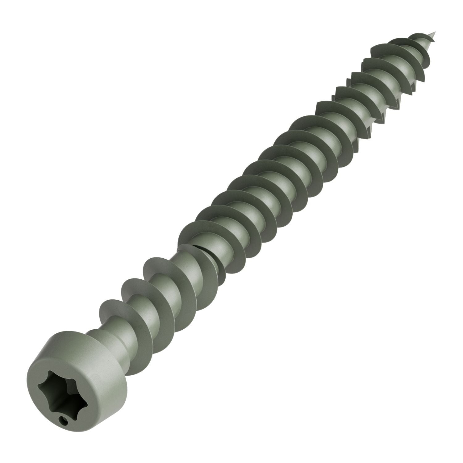 Simpson Strong-Tie DCU2GRR350 Deck-Drive DCU COMPOSITE Screw, #10 x 2-in. T20, Quik Guard, Gray, 350-Pack