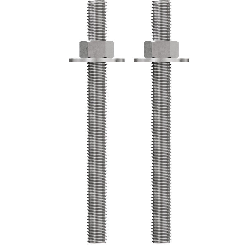 Simpson Strong-Tie RFB#4X6-SS316P2 RFB 1/2-in. x 6-in. Type 316 Stainless-Steel Retrofit Bolt, 2-Pack