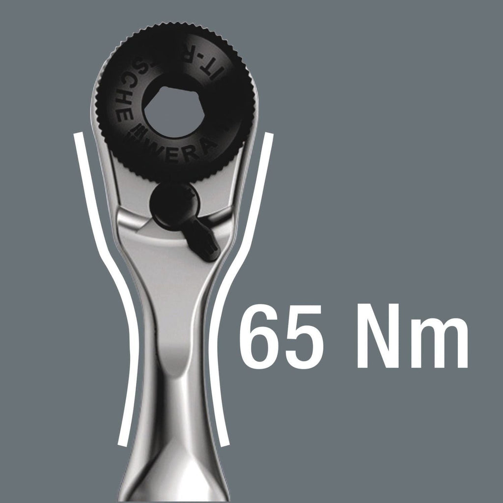 Wera 8001 A Zyklop Mini 1 Bit Ratchet 1⁄4-in. SB With 1⁄4-in. Drive, 2-Pieces
