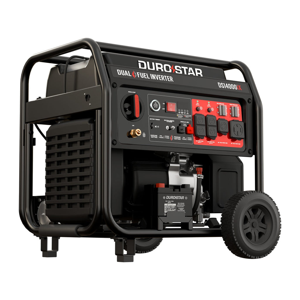DuroStar DS14000iX 14,000 Watt Dual Fuel Open Frame Digital Inverter Generator