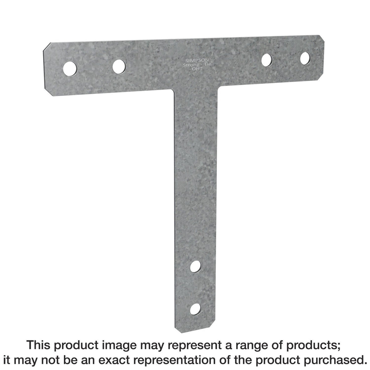Simpson Strong-Tie 1212HT HT 12-in. x 12-in. 7-Gauge Galvanized Heavy T Strap