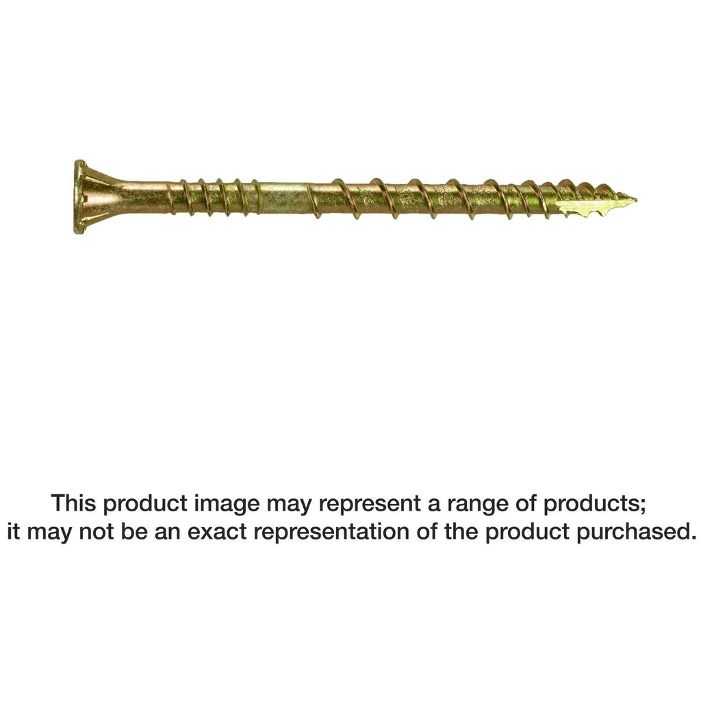 Simpson Strong-Tie CSVZ212R80 Strong-Drive CSV Construction Screw, #10 x 2-1/2-in. T25, Flat Head, Yellow Zinc, 80-Pack