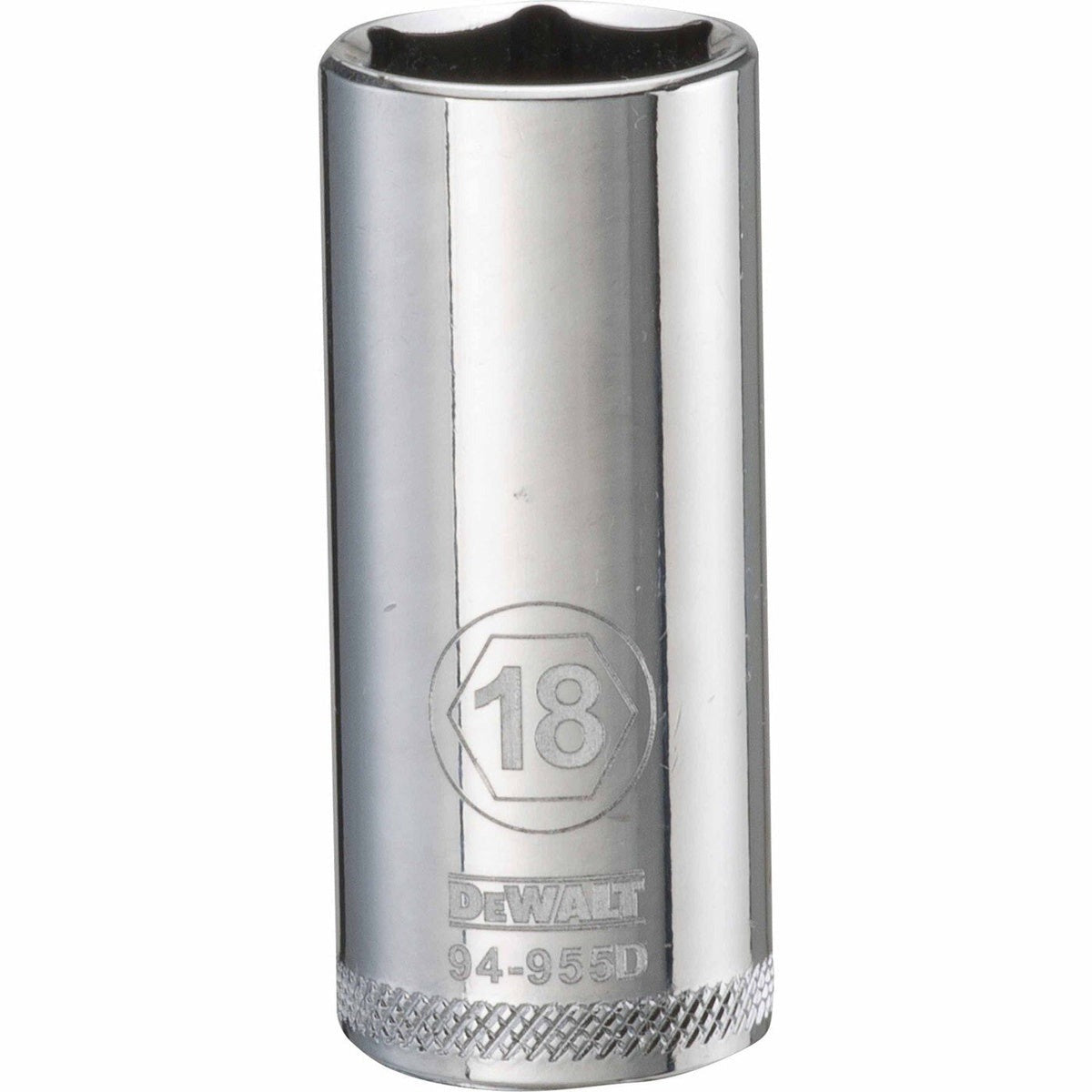 DEWALT 3/8-in. Drive 18 mm 6-Point Deep Socket, 1-Piece (DWMT94955OSP)