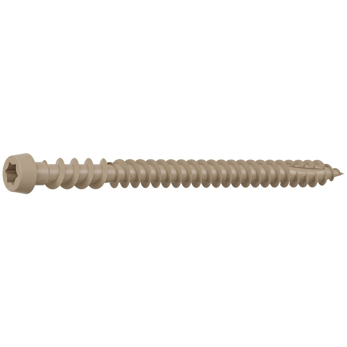 Simpson Strong-Tie DCU234TN02R350 Deck-Drive DCU COMPOSITE Screw, #10 x 2-3/4-in. T20, Quik Guard, Tan 02, 350-Pack