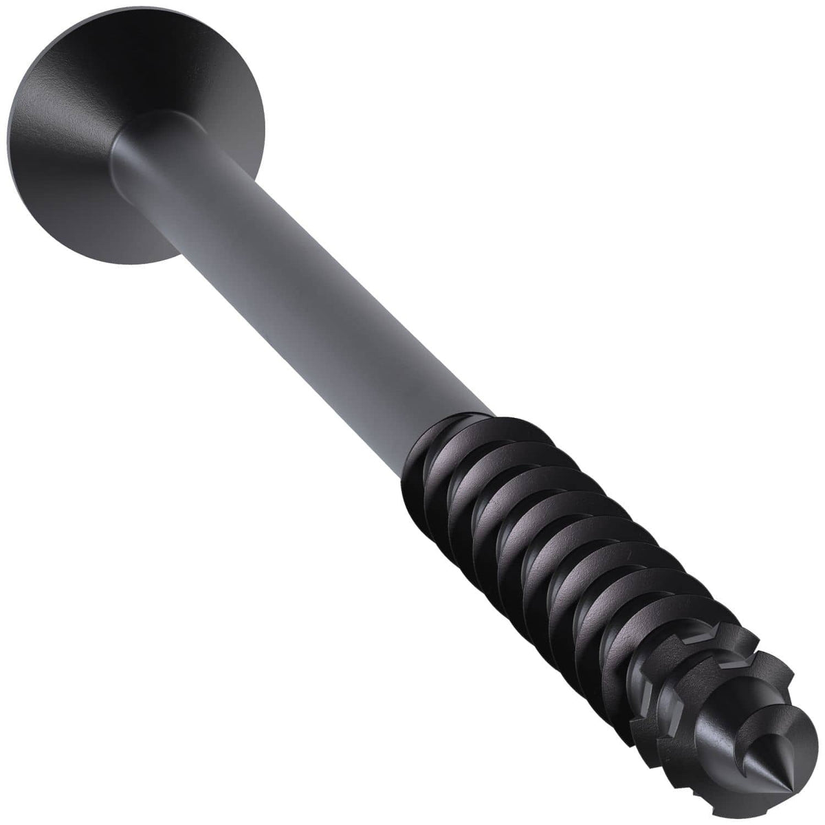 Simpson Strong-Tie TNTBL25400TF Titen Turbo, 1/4-in. x 4-in. 6-Lobe Flat-Head Concrete and Masonry Screw, Black, 100-Pack