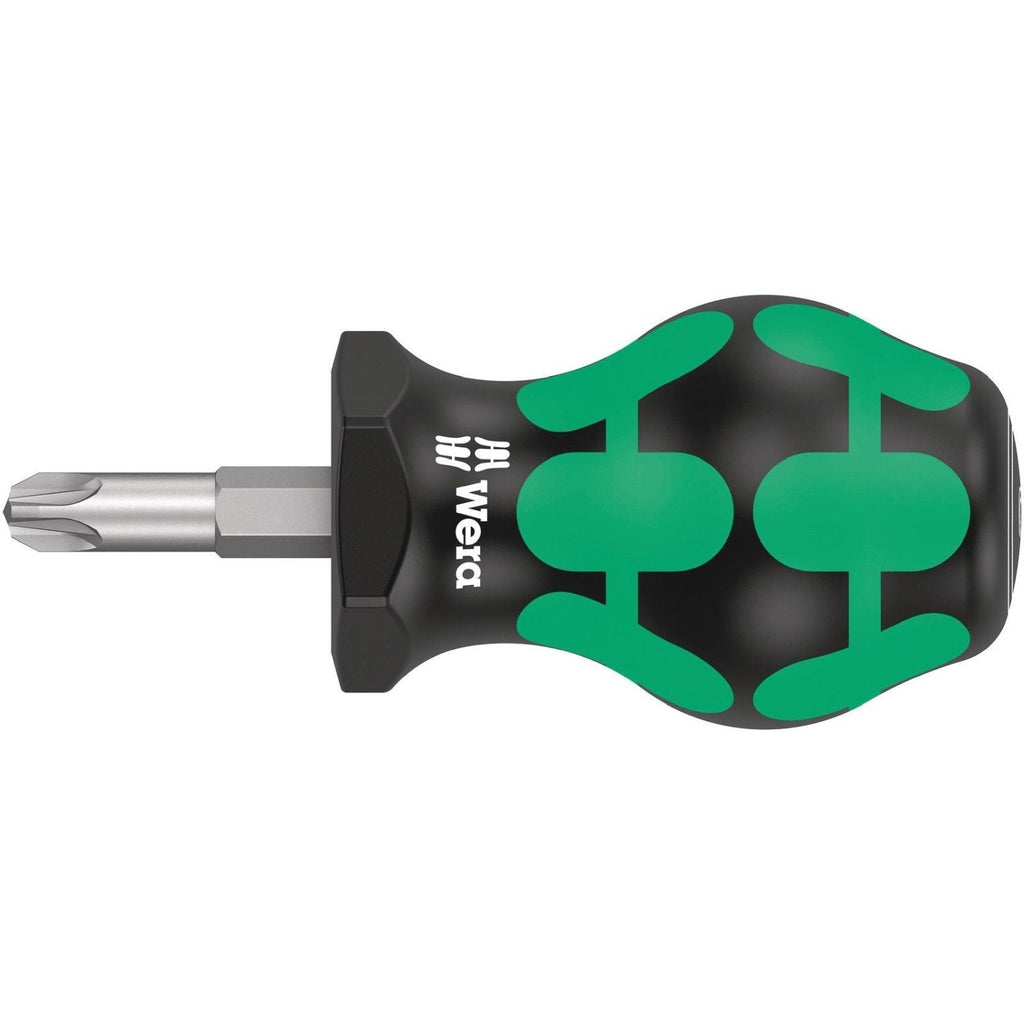 Wera 355 Pz Pozidriv-Head Stubby/Carburetor Screwdriver, Pz 3x25-mm.