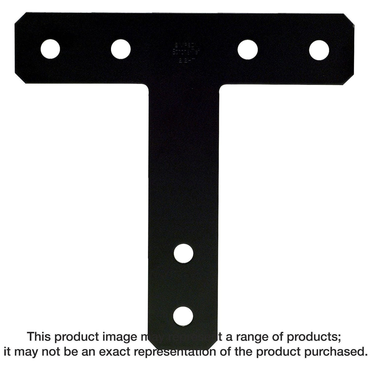 Simpson Strong-Tie 1212HTPC HTPC 12-in. x 12-in. 7-Gauge Black Powder-Coated Ornamental T Strap