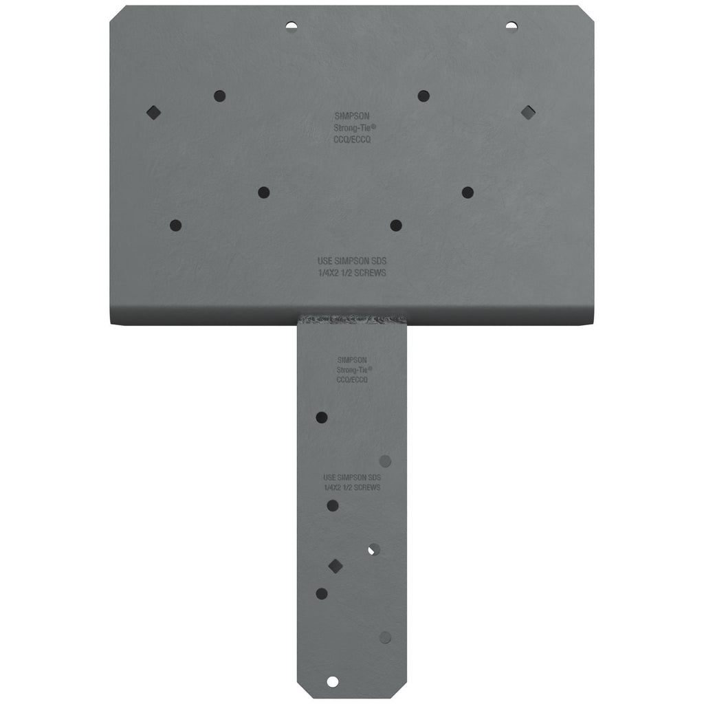 Simpson Strong-Tie CCQ66SDS2.5ROT CCQ Rotated-Strap Column Cap for 6x Beam, 6x Post with Strong-Drive SDS Screws