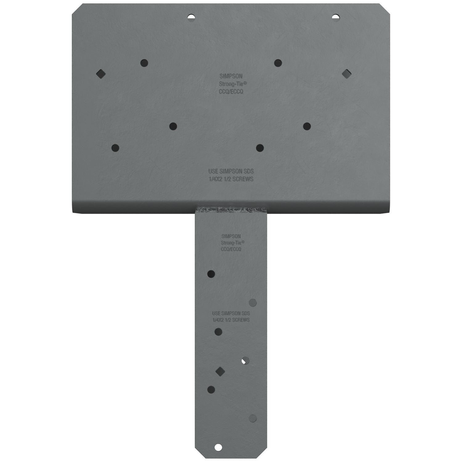 Simpson Strong-Tie CCQ66SDS2.5ROT CCQ Rotated-Strap Column Cap for 6x Beam, 6x Post with Strong-Drive SDS Screws