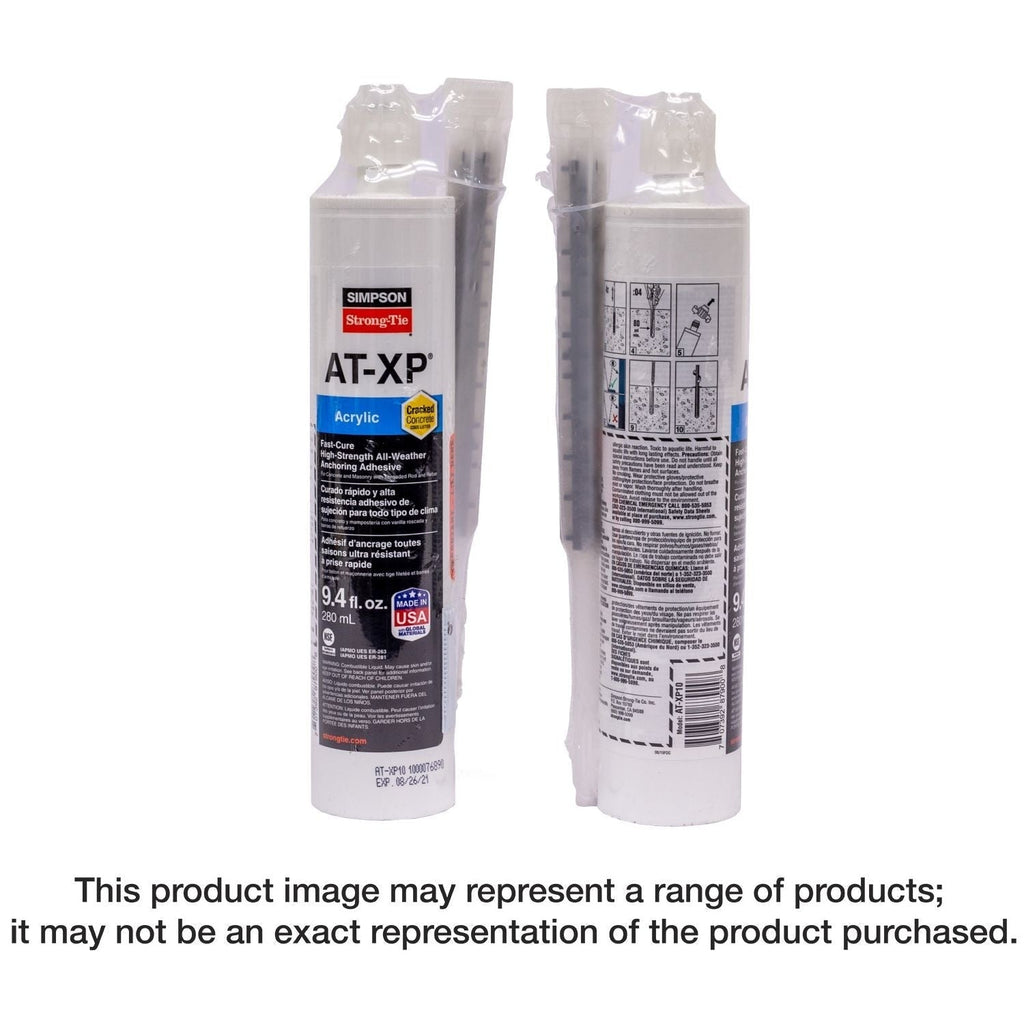 Simpson Strong-Tie AT-XP10 AT-XP 9.4-oz. High-Strength Acrylic Anchoring Adhesive Cartridge w/ Nozzle