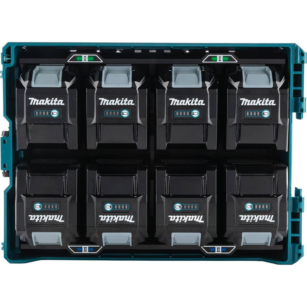 Makita BCC01 40V max XGT and 18V LXT 8-Port Charging Case