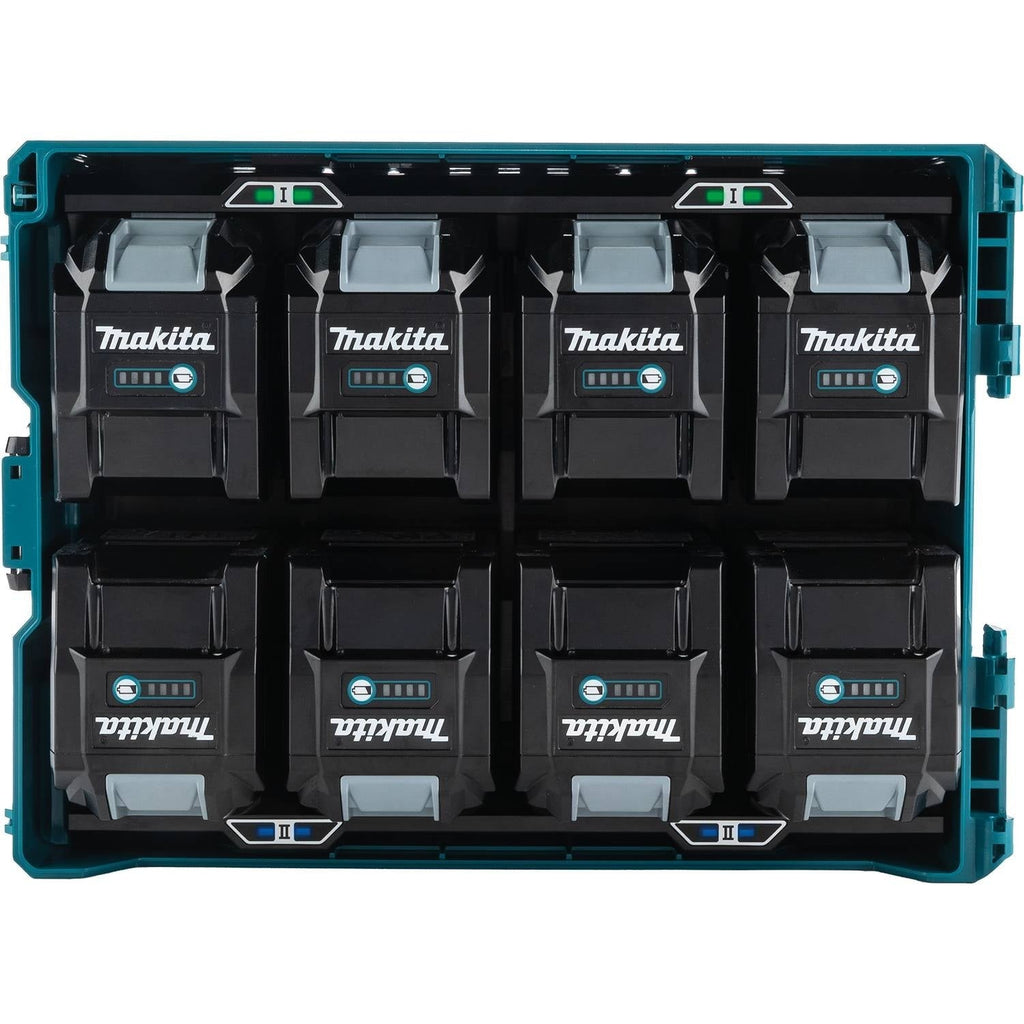 Makita BCC01 40V max XGT and 18V LXT 8-Port Charging Case