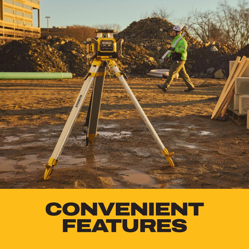 DEWALT 20V MAX XR Green Rotary Laser Framer Powerstack 1.7Ah Kit (DCLE35121GE1F)