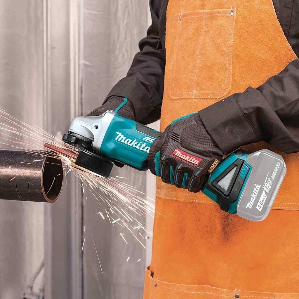 Makita XAG11Z 18V LXT Lithium-Ion Brushless Cordless 4-1/2" / 5" Paddle Switch Cut-Off/Angle Grinder, with Electric Brake, Tool Only