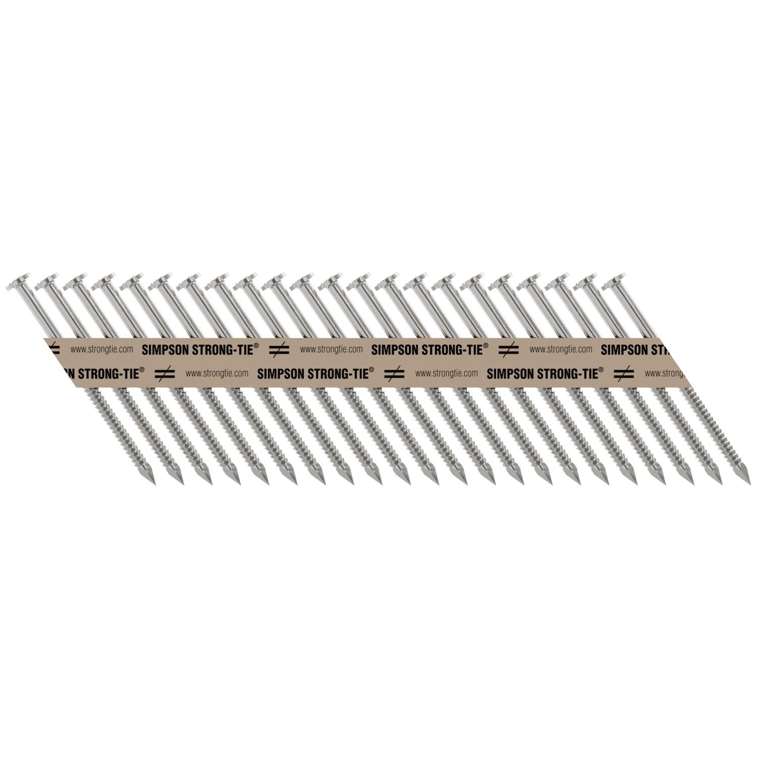 Simpson Strong-Tie T10A250MCN Strong-Drive 33° SCNR RING-SHANK CONNECTOR Nail, 2-1/2-in. x .131-in. Type 316, 1000-Pack