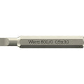 Wera 800/0 Micro Bit For Slotted Screws, 0.50x3x30-mm.