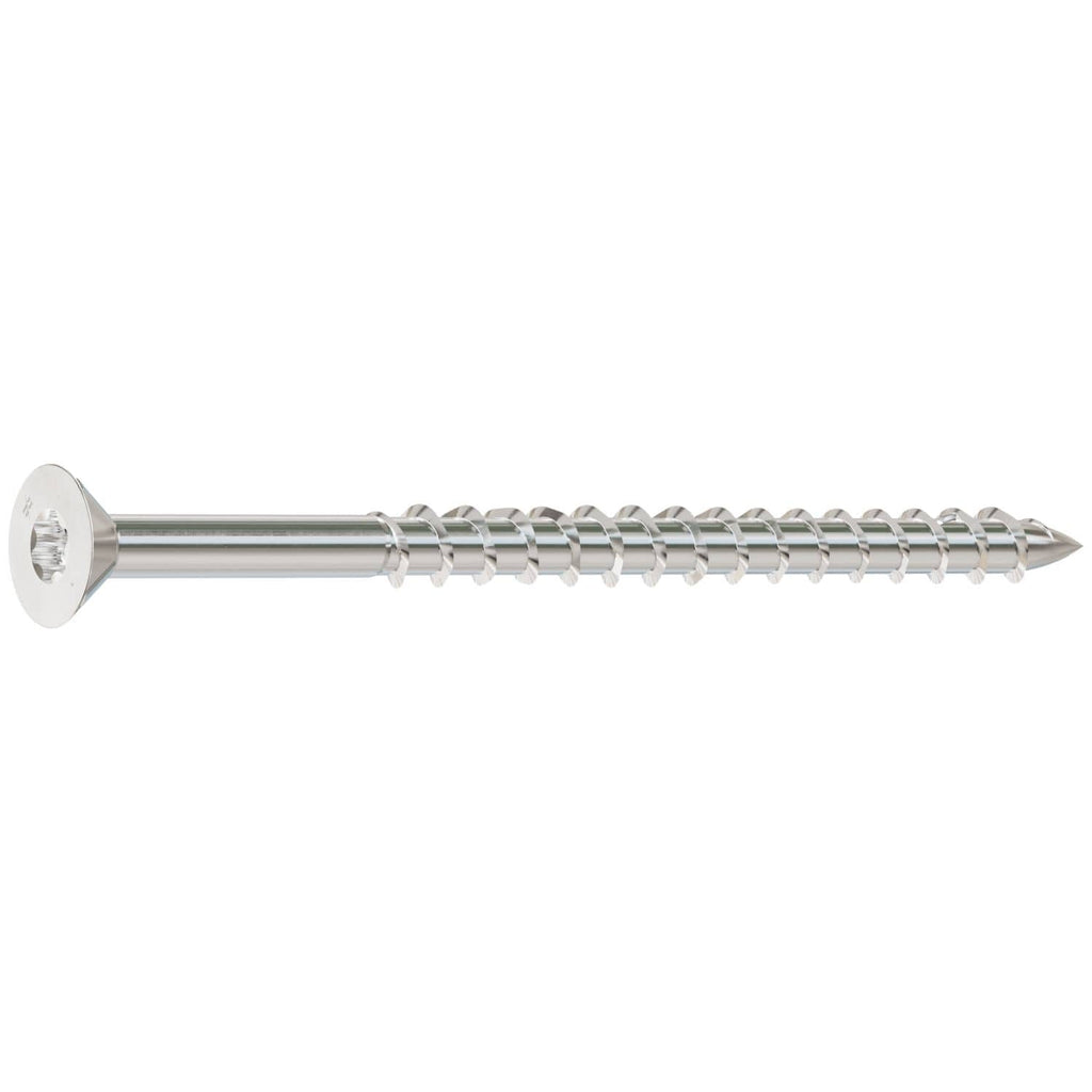 Simpson Strong-Tie T12350WPB Strong-Drive DWP WOOD SS Screw, #12 x 3-1/2-in. T-27, Flat Head, Type 316, 1000-Pack