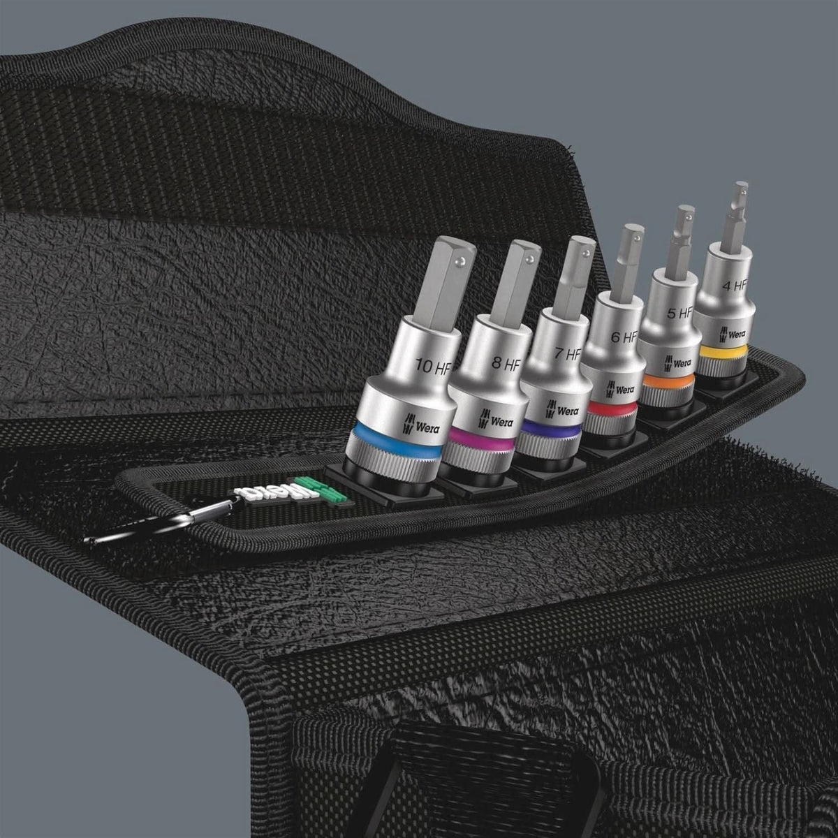 Wera Belt C 2 Zyklop In-Hex-Plus Bit Socket Set With Holding Function, 1/2-in. Drive, 6-Pieces