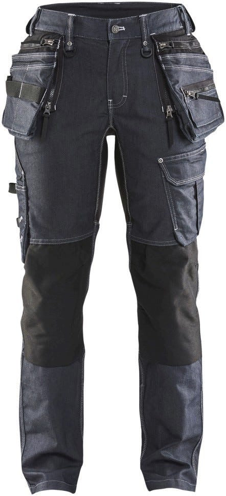 Blaklader 79901141 Women's Craftsman Pant, Navy Blue / Black