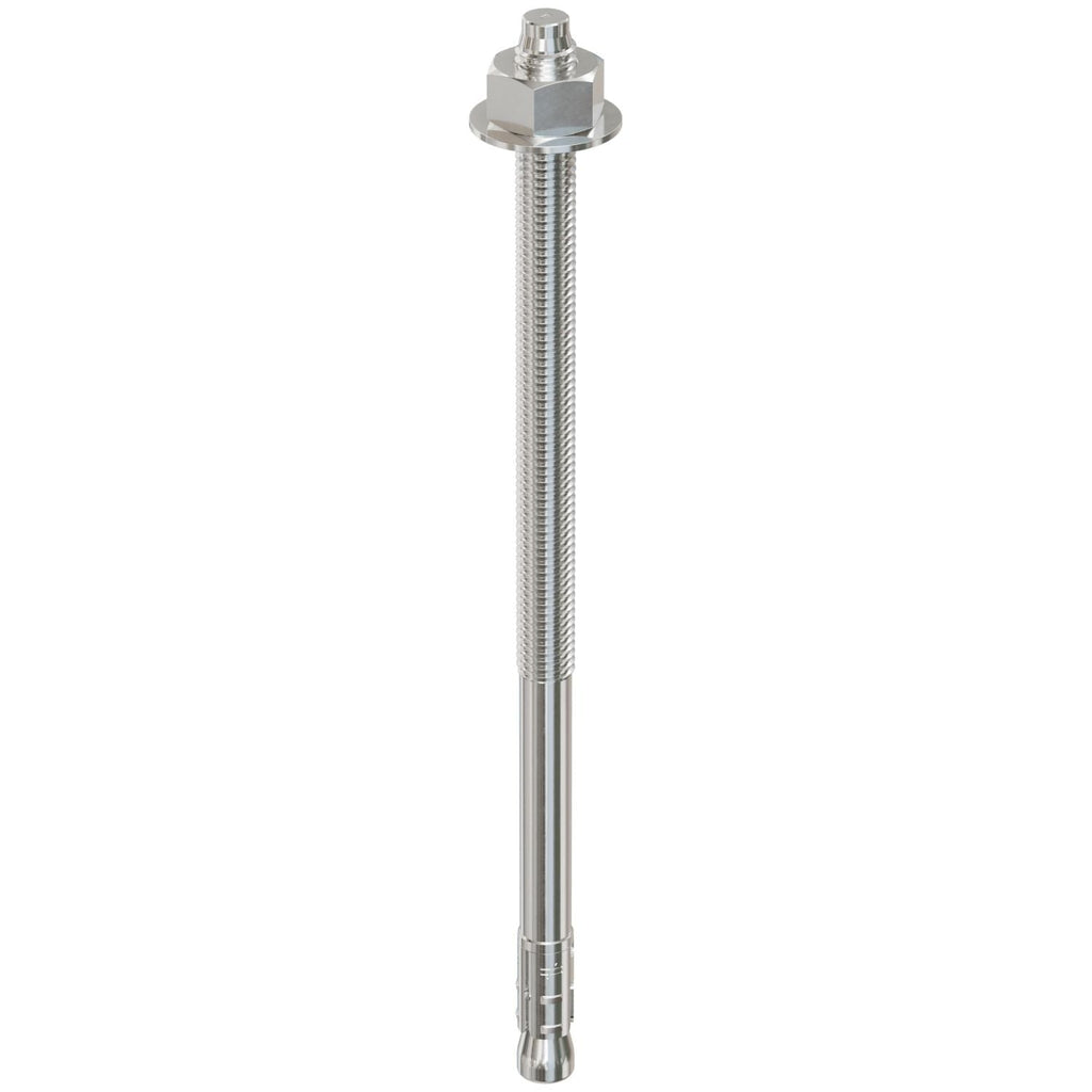 Simpson Strong-Tie STB2-50100S4F20 Strong-Bolt 2, 1/2-in. x 10-in. Type 304 Stainless-Steel Wedge Anchor, Fully Assembled, 20-Pack